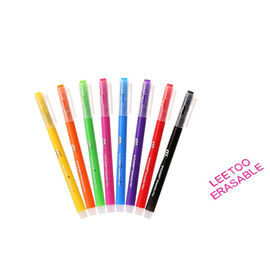 Pluma borrable no tóxica de la tinta del gel de Theromo Senstive de la escritura lisa de encargo del logotipo con colores variados