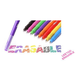 Pluma borrable no tóxica de la tinta del gel de Theromo Senstive de la escritura lisa de encargo del logotipo con colores variados