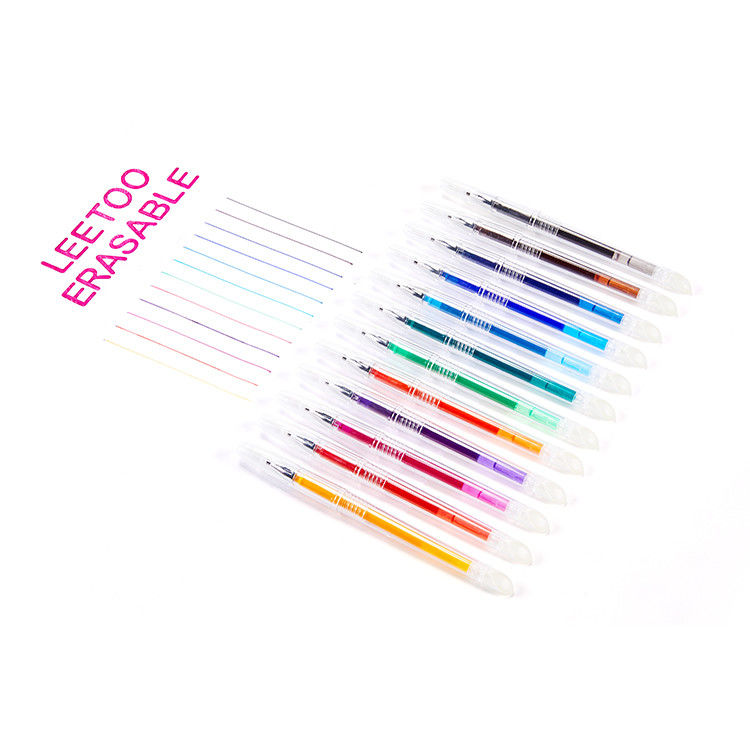 Plumas coloridas borrables sensibles termas del gel de la fricción con tinta no tóxica superior